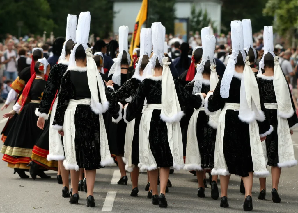 Défilé de Bigourdenne dans le festival interceltique de Lorient.