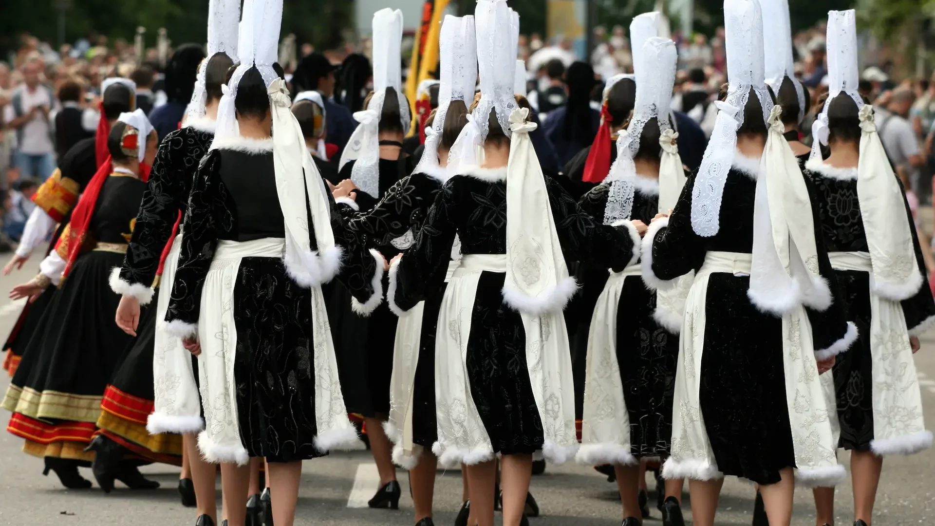 Défilé de Bigourdenne dans le festival interceltique de Lorient.